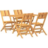  5-dijelni vrtni blagovaonski set od masivne tikovine | shoptok.hr