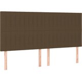  Okvir za krevet bez madraca tamnosmeđi 200x200 cm od tkanine | shoptok.hr