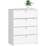 Omara za čevlje RUBIN 4 krilna vrata 66 cm - bela, (21713488)