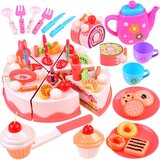  Set za igru rođendanska torta i slastice na čičak, 65 dijelova | shoptok.hr