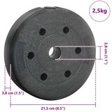 Težinske ploče 4 pcs Crna Ø 21 5 x 3 8 cm | shoptok.hr