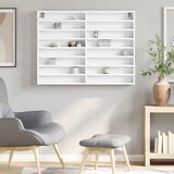  Vitrina bijela 100 x 8,5 x 75 cm od konstruiranog drva | shoptok.hr
