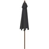  Vrtni suncobran s drvenim stupom crni 299 x 240 cm | Eponuda.ba