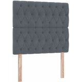  LED krevet za pohranu s madracem Tamnosiva 100 x 200 cm Baršun | shoptok.hr
