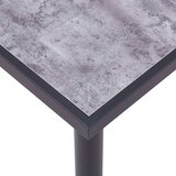  Jedilna miza črna in betonsko siva 160x80x75 cm mediapan | Shoptok.si