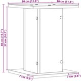  Stalak za zvučnike 2 pcs Crni hrast 30 x 30 x 40 cm | shoptok.hr