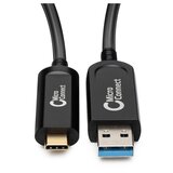 MicroConnect Kabel optični USB C-A 3.2, 10m, črn Gen 2x1, 10Gbps, 5V/800mA, AOC, (5000117569) | Shoptok.si