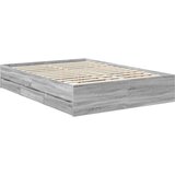  Konstrukcija postelje s predalom Siva Sonoma 140 x 190 cm, (5000121173) | Shoptok.si