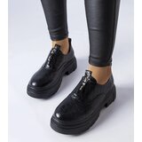 Gemre Black embossed Travers shoes | ePonuda.com