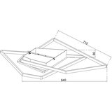  Ondaluce - LED prigušiva plafonska lampa GALAXY LED/90W/230V 71x84 cm zlatna | Eponuda.com