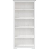  Regal za knjige BODO bijeli 82x40x173 cm od masivne borovine | Eponuda.com