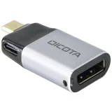 D32046 USB-C® / DisplayPort adapter [1x muški konektor USB-C® - 1x ženski konektor DisplayPort] srebrna 8K UHD, s