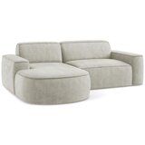 Makamii Krem kutna garnitura od šenila (s lijevim kutom/s ležaljkom) Omao – | shoptok.hr