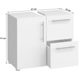 MID.YOU omarica za pod umivalnik flandu, bela | Shoptok.si