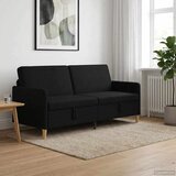 SOFA s pohranom Crna 192 x 78 x 87 cm Poliester | shoptok.hr