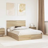  s od storage Sonoma hrast 140 x 190 cm Konstruirano drvo | shoptok.hr