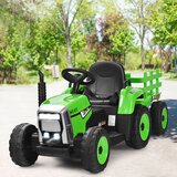  3-stopenjski traktor s snemljivo prikolico in 2,4 G daljinskim upravljalnikom, otroški traktor za vožnjo | Shoptok.si
