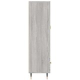 vidaXL Visoka omara siva sonoma 69,5x31x115 cm inženirski les | Shoptok.si