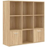 Ormarić za knjige boja hrasta 98x30x98 cm od konstruiranog drva | shoptok.hr