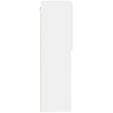 vidaXL TV omarica z LED lučmi bela 40,5x30x102 cm | Shoptok.si