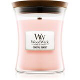 WoodWick Coastal Sunset dišeča sveča z lesenim stenjem 275 g Cene