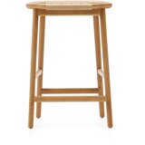 Kave Home Barski stol iz masivnega hrasta v naravni barvi (višina sedeža 65 cm) Enit – | Shoptok.si
