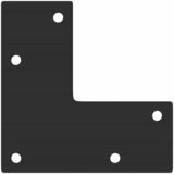  Noge za konzolni stol konusnog oblika 4 kom crne 72-73 cm čelik | shoptok.hr