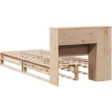vidaXL Knjižna postelja brez vzmetnice 100x200 cm trden les | Shoptok.si