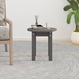  Stolić za kavu sivi Ø 35x35 cm od masivne borovine | shoptok.hr