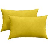 vidaXL Blazine za kavč 2 pcs Rumena 50 x 30 cm Žametna tkanina | Shoptok.si