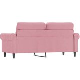 vidaXL Kavč dvosed roza 140 cm žamet, (21012764) | Shoptok.si