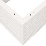  Vrtno cvetlično korito belo 110x60x45,5 cm trdna borovina | Shoptok.si