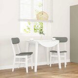 vidaXL Blagovaonske stolice s jastucima 2 kom. Bijela guma od punog | shoptok.hr