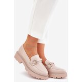 Boto Ladies Moccasins Decorated With Rhinestones Beige Patina | shoptok.hr