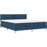 vidaXL Box Spring krevet s madracem plav i 180x200 cm tkanine | shoptok.hr