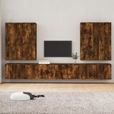 vidaXL Komplet TV omaric 8-delni dimljen hrast konstruiran les | Shoptok.si