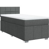 Maison Chic Box spring postelja - Vzmetna postelja z vzmetnico temno siva 90x200 cm blago SL17683, (21894722) | Shoptok.si