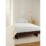 noo.ma Svijetlo plava/krem navlaka za poplun za krevet za jednu osobu od pamučnog satena 140x200 cm Plu – | shoptok.hr