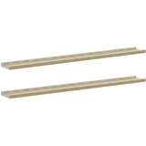  Zidne police 2 kom bijele i boja hrasta sonome 100 x 9 x 3 cm | Eponuda.com