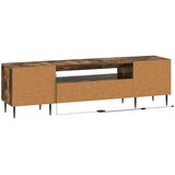  LED TV kabinet ZWOLLE Dimljeni hrast Konstruirano drvo | shoptok.hr