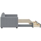  Dnevni krevet na razvlačenje svjetlosivi 80 x 200 cm od tkanine | shoptok.hr