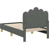  Posteljica za malčke z vzglavjem Temno siva 70 x 140 cm blago, (5000121026) | Shoptok.si