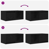 vidaXL TV ormarić crni hrast 60x31x25,5 cm konstruirano drvo | shoptok.hr