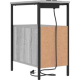 vidaXL Nočne omarice 2 pcs Siva sonoma 30 x 48 x 61 cm Konstruiran les | Shoptok.si