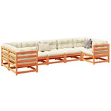  7-dijelni set vrtnih sofa voštano smeđi od masivne borovine Cijene