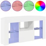  Kotni LED TV ormar Zidne Visoki sjaj bijela 100 x 40 x 50 cm | shoptok.hr