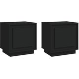  Noćni ormarići 2 kom crni 44 x 35 x 45 cm od konstruiranog drva | shoptok.hr