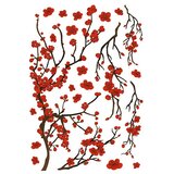  Okrasna nalepka (Samolepilna folija, 67 x 47 cm, Rdeče in rjave barve) Cene