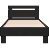  Okvir kreveta s uzglavljem Crni hrast 80 x 200 cm | shoptok.hr