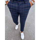 DStreet Men's Checkered Chino Pants Dark Blue | shoptok.hr